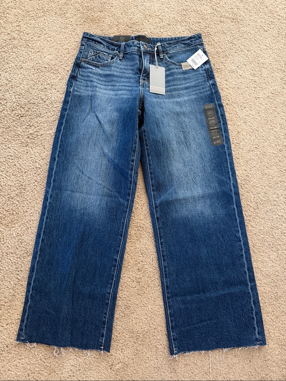 Buckle Black Fit No. 53 Cropped Straight Stretch Jean 28 X 28 Brand New!